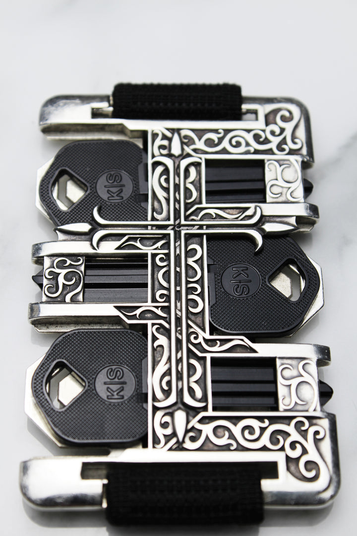 Argentum Cross Key-Keeper