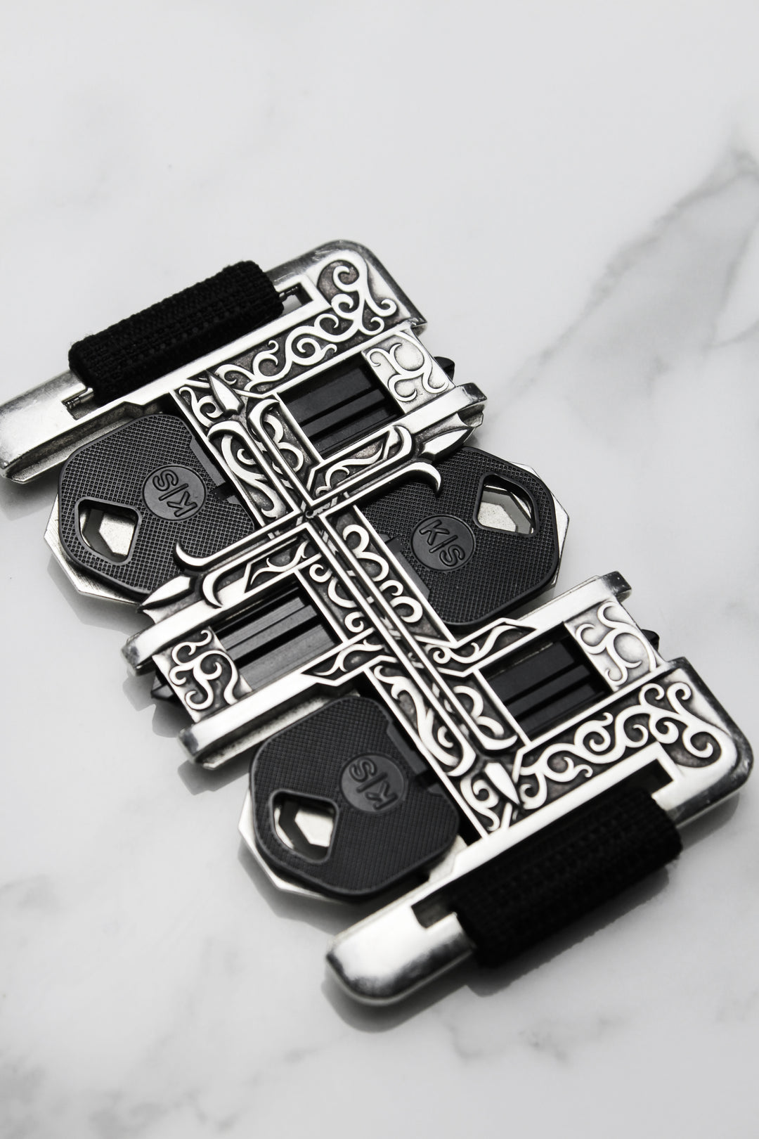 Argentum Cross Key-Keeper